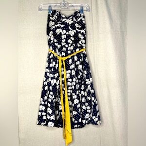 Anthropologie Porridge Strapless Elephant Dress Size 4 *READ DESCRIPTION*